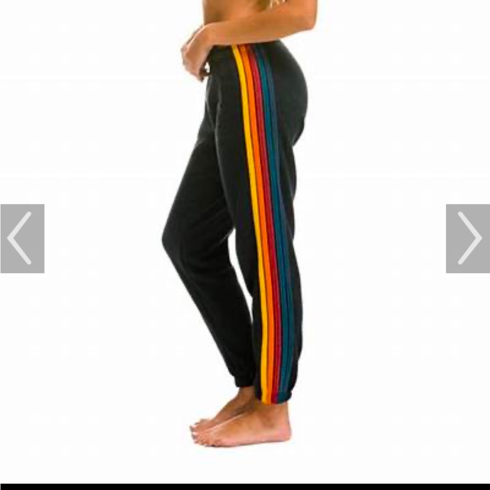 Aviator Nation 5 Stripe Navy Sweats size small